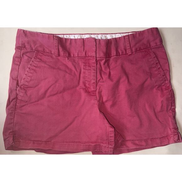 Ann Taylor LOFT Rivera Shorts Women’s Size 10 Pink Cotton Chino Pockets 3.5" - Picture 1 of 6